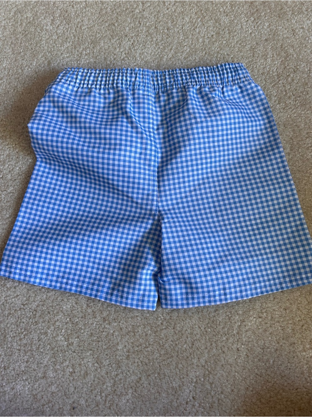 NWT RuggedButts Blue Gingham Swim Trunks - Picture 4 of 7